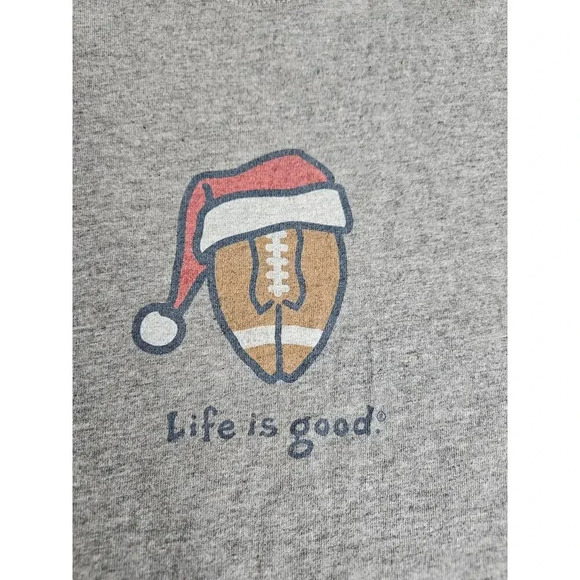 Life Is Good Santa Crusher Football Long Sleeve Tee Men’s XXL - Picture 2 of 6